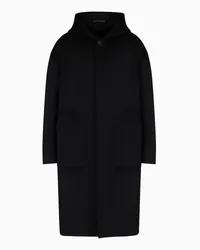 Giorgio Armani OFFICIAL STORE Cappotto In Panno Di Cashmere Double Nero