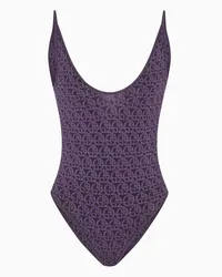 Giorgio Armani OFFICIAL STORE Body In Tessuto Jacquard Monogram Viola