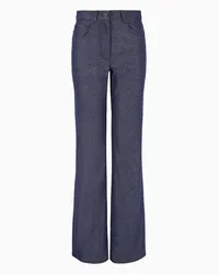 Giorgio Armani OFFICIAL STORE Denim Collection Pantaloni 5 Tasche In Denim Di Cotone, Viscosa E Lurex Blu