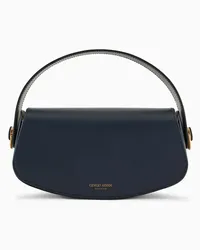 Giorgio Armani OFFICIAL STORE Borsa A Mano In Pelle Blu