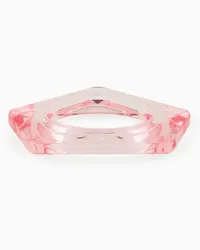 Giorgio Armani OFFICIAL STORE Bracciale Rigido Sfaccettato Rosa