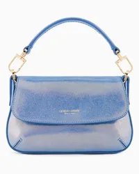 Giorgio Armani OFFICIAL STORE Mini Borsa A Mano La Prima In Nabuk Brillante Blu