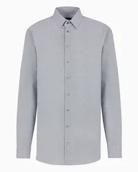 Giorgio Armani OFFICIAL STORE Camicia Regular Fit In Seta Stampata Fantasia