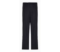OFFICIAL STORE Pantaloni A Due Pinces In Twill Misto Seta