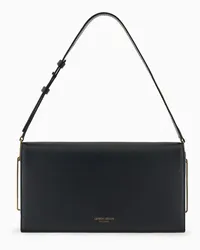 Giorgio Armani OFFICIAL STORE Borsa A Mano In Pelle Lucida Asv Nero