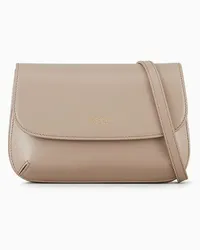 Giorgio Armani OFFICIAL STORE Borsa Piccola La Prima In Pelle Palmellata Con Tracolla Taupe