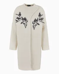 Giorgio Armani OFFICIAL STORE Cappotto In Alpaca, Lana E Seta Con Intarsio Floreale Fantasia