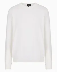 Giorgio Armani OFFICIAL STORE Maglia Girocollo In Cashmere Panna