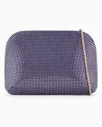 Giorgio Armani OFFICIAL STORE Clutch La Prima In Raso E Strass Blu