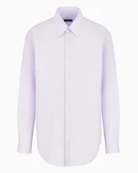 Giorgio Armani OFFICIAL STORE Camicia Regular Fit In Cotone Rosa