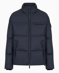 Giorgio Armani OFFICIAL STORE Bomber Imbottito In Piuma D'oca Asv Blu