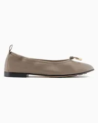 Giorgio Armani OFFICIAL STORE Ballerine In Nappa Tortora