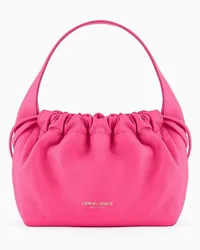 Giorgio Armani OFFICIAL STORE Borsa A Secchiello Piccola In Nappa Asv Fucsia