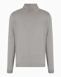 Giorgio Armani OFFICIAL STORE Maglia Lupetto In Cashmere Grigio