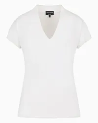 Giorgio Armani OFFICIAL STORE Top Con Scollo A V Bianco