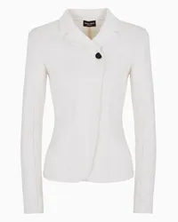 Giorgio Armani OFFICIAL STORE Giacca Monopetto In Cashmere Bianco