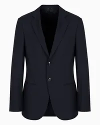 Giorgio Armani OFFICIAL STORE Giacca Linea George Monopetto In Cashmere Blu