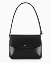 Giorgio Armani OFFICIAL STORE Borsa Media La Prima In Pelle Palmellata Nero