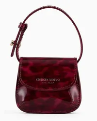 Giorgio Armani OFFICIAL STORE Borsa Charm Micro In Vernice Tartarugata Rosa