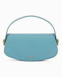 Giorgio Armani OFFICIAL STORE Borsa A Mano In Pelle Azzurro