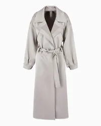 Giorgio Armani OFFICIAL STORE Trench In Duchesse Tecnica Grigio