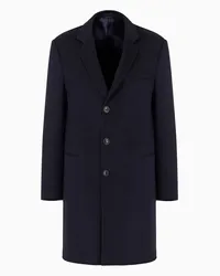 Giorgio Armani OFFICIAL STORE Cappotto Lungo In Cashmere Blu