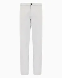 Giorgio Armani OFFICIAL STORE Pantaloni In Doppio Jersey Di Cotone Grigio