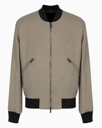 Giorgio Armani OFFICIAL STORE Blouson In Tela Di Cashmere E Seta Asv Tortora