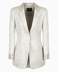 Giorgio Armani OFFICIAL STORE Giacca Monopetto Con Ricamo Cristalli Oro