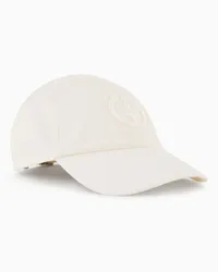 Giorgio Armani OFFICIAL STORE Cappello Baseball In Cotone Stretch Bianco