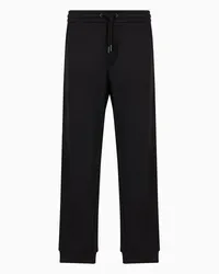 Giorgio Armani OFFICIAL STORE Pantaloni Jogger In Jersey Di Micromodal Nero