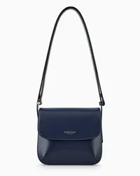 Giorgio Armani OFFICIAL STORE Borsa La Prima In Pelle Palmellata Blu