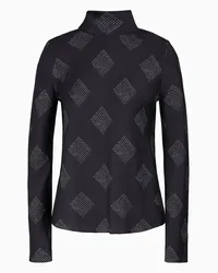 Giorgio Armani OFFICIAL STORE Blusa A Maniche Lunghe In Creponne Di Seta Stampata Fantasia