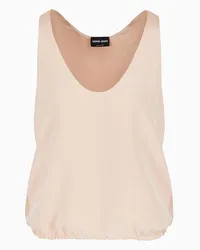 Giorgio Armani OFFICIAL STORE Top In Seta Marocaine Glitter Rosa