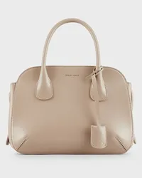 Giorgio Armani OFFICIAL STORE Bauletto Piccolo La Prima In Pelle Palmellata Taupe