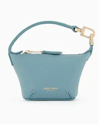 Giorgio Armani OFFICIAL STORE Borsa A Mano Mini La Prima Soft In Nappa Azzurro