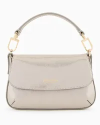 Giorgio Armani OFFICIAL STORE Mini Borsa A Mano La Prima In Nabuk Brillante Grigio