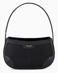 Giorgio Armani OFFICIAL STORE Borsa A Mano La Prima In Nappa Plissé Nero