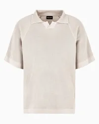 Giorgio Armani OFFICIAL STORE Polo A Maniche Corte In Cotone E Cashmere Beige