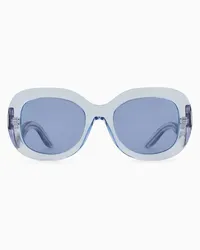 Giorgio Armani OFFICIAL STORE Occhiali Da Sole Donna Forma Ovale Azzurro