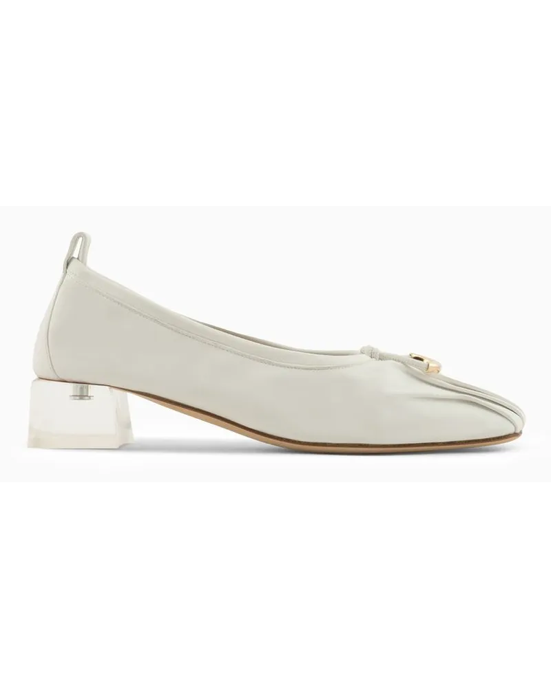 Giorgio Armani OFFICIAL STORE Ballerine In Nappa Bianco