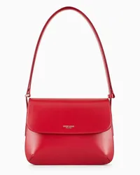 Giorgio Armani OFFICIAL STORE Borsa Media La Prima In Pelle Palmellata Rosso