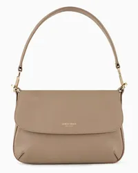 Giorgio Armani OFFICIAL STORE Borsa A Mano Piccola La Prima Soft In Pelle Granata Beige