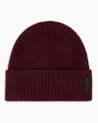 Giorgio Armani OFFICIAL STORE Cappello Cuculo In Cashmere Rosso