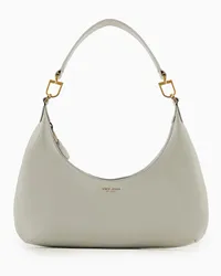 Giorgio Armani OFFICIAL STORE Hobo Bag Media La Prima In Nappa Verniciata Grigio