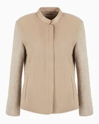 Giorgio Armani OFFICIAL STORE Giacca Monopetto In Nappa Trapuntata Beige