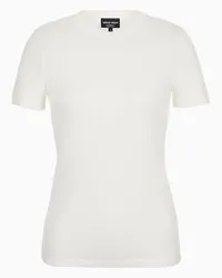 Giorgio Armani OFFICIAL STORE T-shirt In Puro Cashmere Bianco