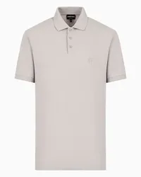 Giorgio Armani OFFICIAL STORE Polo In Piquet Di Cotone Stretch Beige