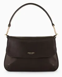 Giorgio Armani OFFICIAL STORE Borsa A Mano Piccola La Prima Soft In Nappa Marrone