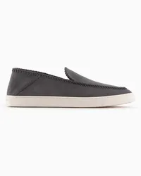 Giorgio Armani OFFICIAL STORE Galleria 3 Slip-on In Pelle Scamosciata Grigio